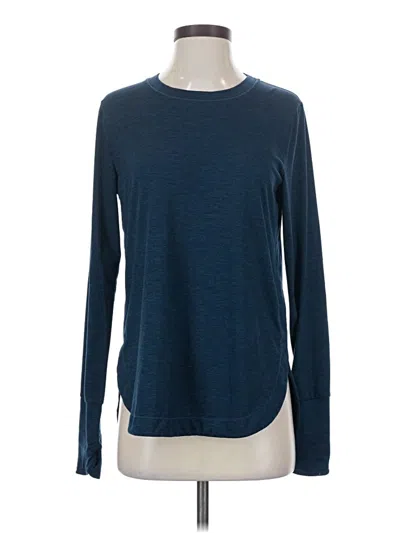 Pre-owned Athleta Long Sleeve T-shirt In Blue