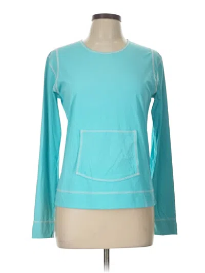 Pre-owned Athleta Long Sleeve T-shirt In Blue