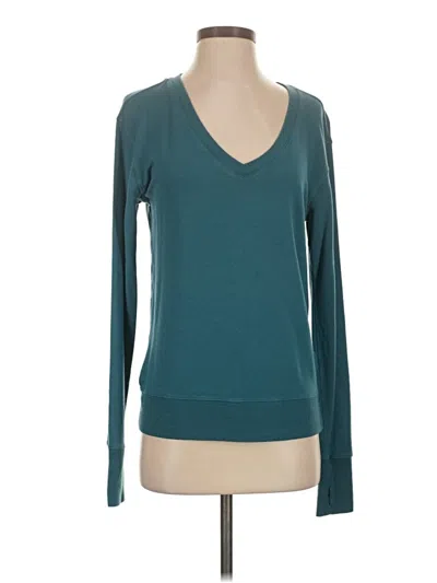 Pre-owned Athleta Long Sleeve T-shirt In Blue