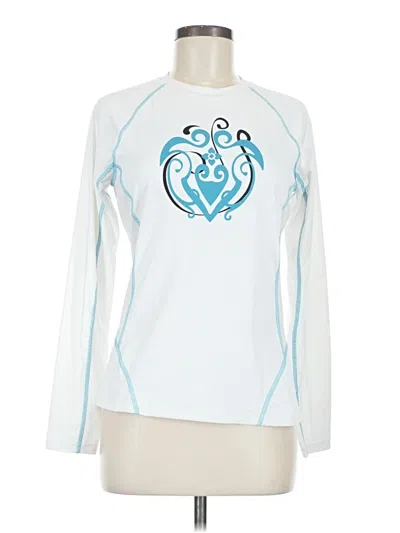 Pre-owned Athleta Long Sleeve T-shirt In Blue
