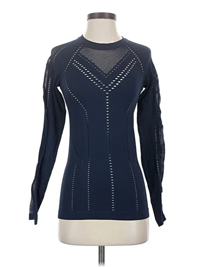 Pre-owned Athleta Long Sleeve T-shirt In Blue