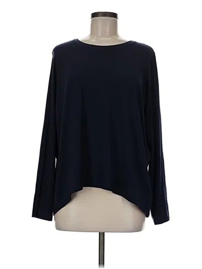 Pre-owned Athleta Long Sleeve T-shirt In Blue