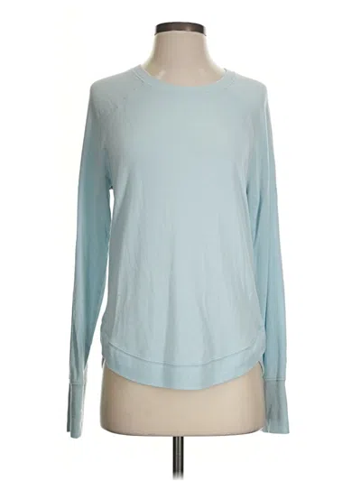 Pre-owned Athleta Long Sleeve T-shirt In Blue