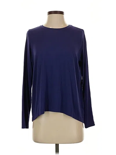 Pre-owned Athleta Long Sleeve T-shirt In Blue