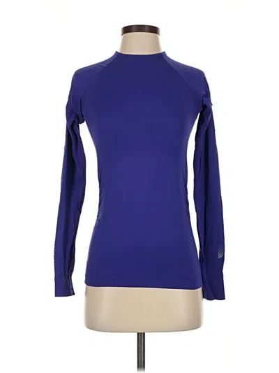 Pre-owned Athleta Long Sleeve T-shirt In Blue