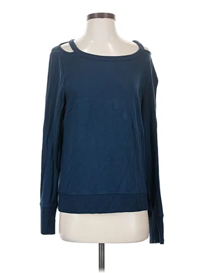 Pre-owned Athleta Long Sleeve T-shirt In Blue