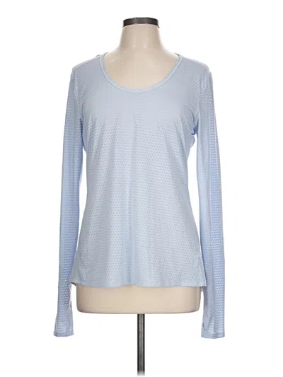 Pre-owned Athleta Long Sleeve T-shirt In Blue