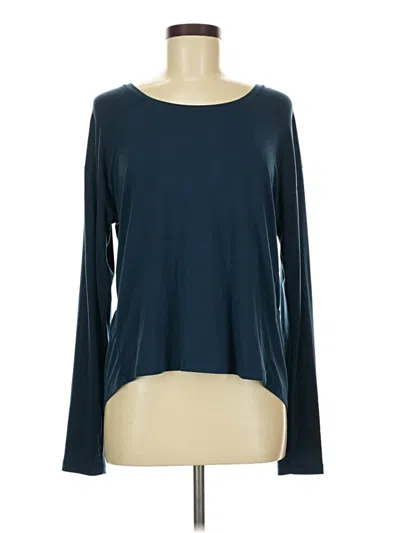 Pre-owned Athleta Long Sleeve T-shirt In Blue