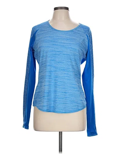 Pre-owned Athleta Long Sleeve T-shirt In Blue