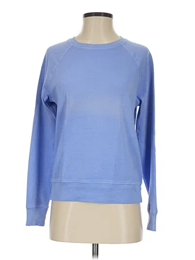 Pre-owned Athleta Long Sleeve T-shirt In Blue