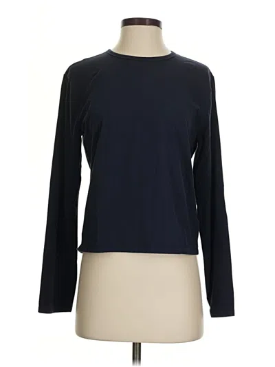 Pre-owned Athleta Long Sleeve T-shirt In Blue
