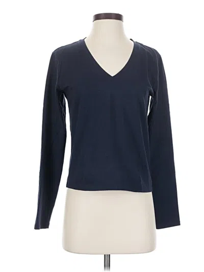Pre-owned Athleta Long Sleeve T-shirt In Blue