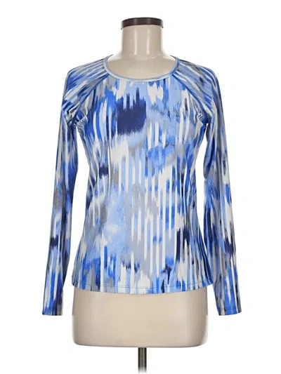 Pre-owned Athleta Long Sleeve T-shirt In Blue
