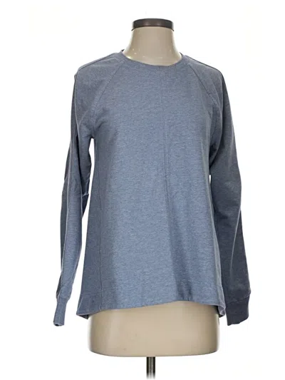 Pre-owned Athleta Long Sleeve T-shirt In Blue