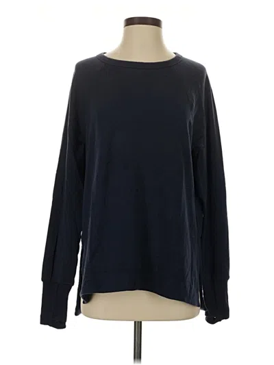 Pre-owned Athleta Long Sleeve T-shirt In Blue