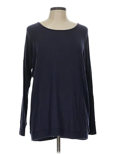 Pre-owned Athleta Long Sleeve T-shirt In Blue