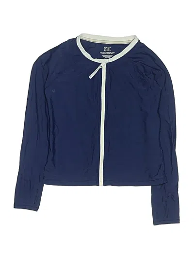 Pre-owned Athleta Kids' Long Sleeve T-shirt In Blue