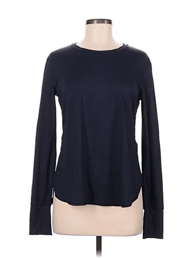 Pre-owned Athleta Long Sleeve T-shirt In Blue