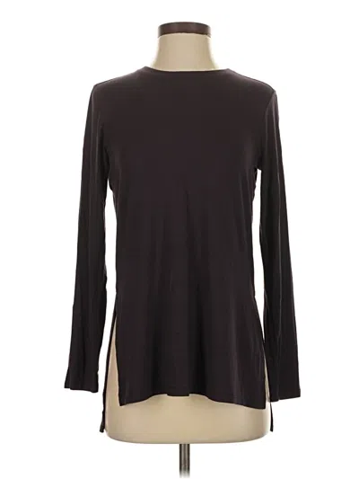 Pre-owned Athleta Long Sleeve T-shirt In Brown