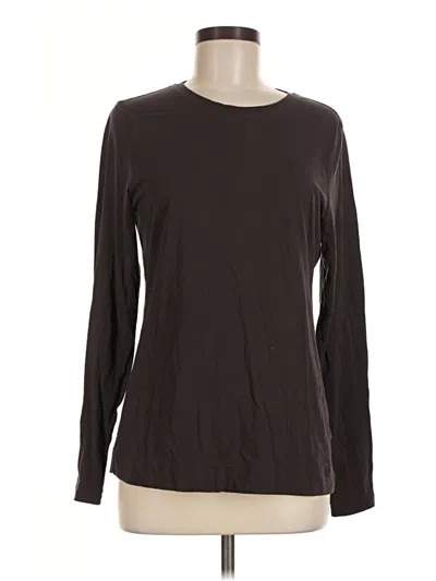 Pre-owned Athleta Long Sleeve T-shirt In Brown