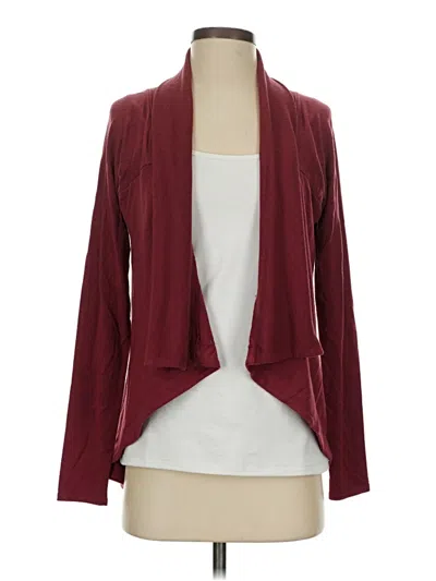 Pre-owned Athleta Long Sleeve T-shirt In Burgundy