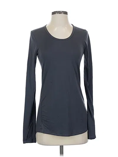 Pre-owned Athleta Long Sleeve T-shirt In Gray