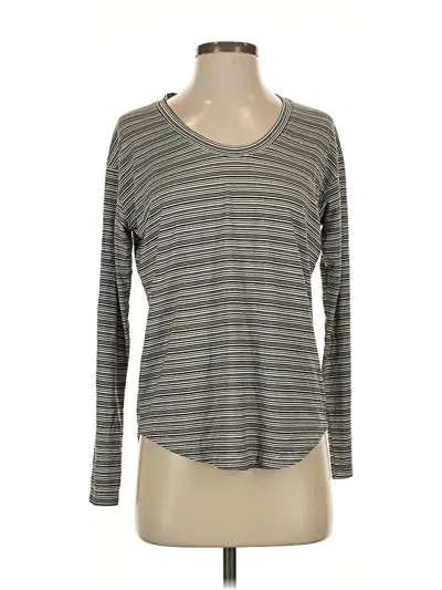 Pre-owned Athleta Long Sleeve T-shirt In Gray