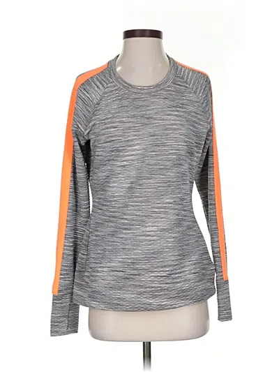Pre-owned Athleta Long Sleeve T-shirt In Gray
