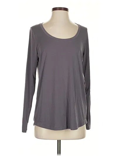 Pre-owned Athleta Long Sleeve T-shirt In Gray