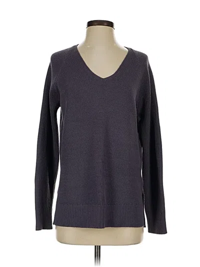 Pre-owned Athleta Long Sleeve T-shirt In Gray