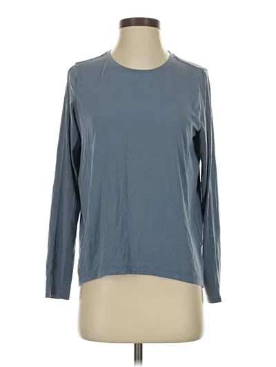 Pre-owned Athleta Long Sleeve T-shirt In Gray