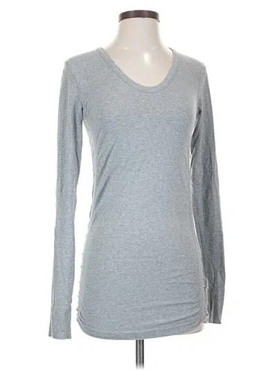 Pre-owned Athleta Long Sleeve T-shirt In Gray