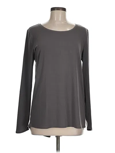 Pre-owned Athleta Long Sleeve T-shirt In Gray