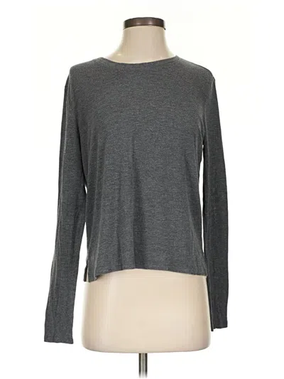Pre-owned Athleta Long Sleeve T-shirt In Gray
