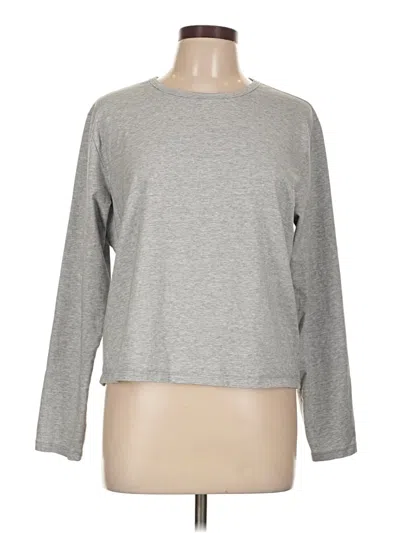Pre-owned Athleta Long Sleeve T-shirt In Gray
