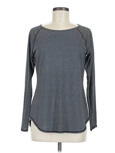 Pre-owned Athleta Long Sleeve T-shirt In Gray