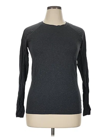 Pre-owned Athleta Long Sleeve T-shirt In Gray