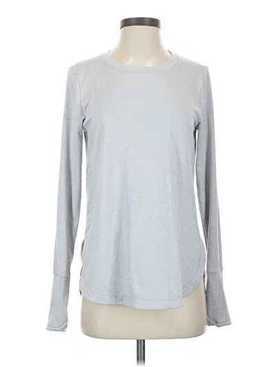 Pre-owned Athleta Long Sleeve T-shirt In Gray