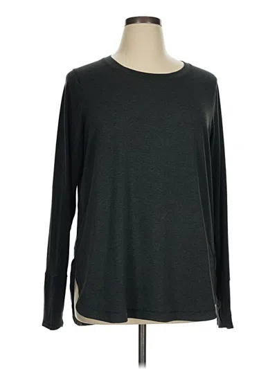 Pre-owned Athleta Long Sleeve T-shirt In Gray