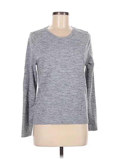 Pre-owned Athleta Long Sleeve T-shirt In Gray