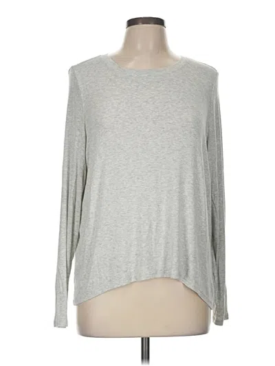 Pre-owned Athleta Long Sleeve T-shirt In Gray