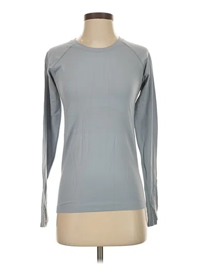 Pre-owned Athleta Long Sleeve T-shirt In Gray