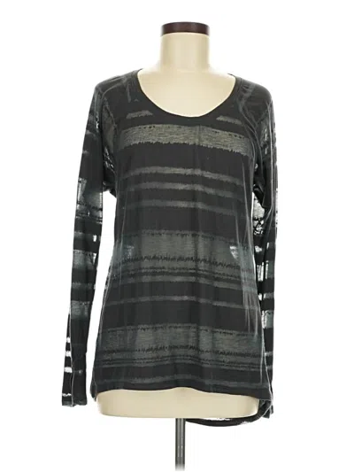 Pre-owned Athleta Long Sleeve T-shirt In Gray