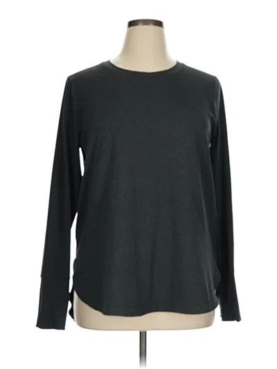 Pre-owned Athleta Long Sleeve T-shirt In Gray