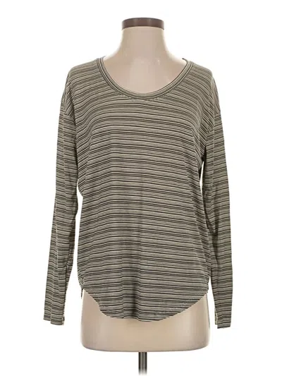 Pre-owned Athleta Long Sleeve T-shirt In Gray
