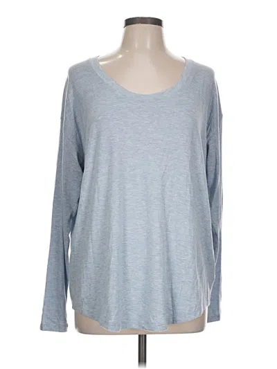 Pre-owned Athleta Long Sleeve T-shirt In Gray