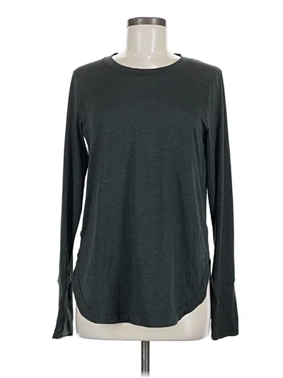 Pre-owned Athleta Long Sleeve T-shirt In Gray