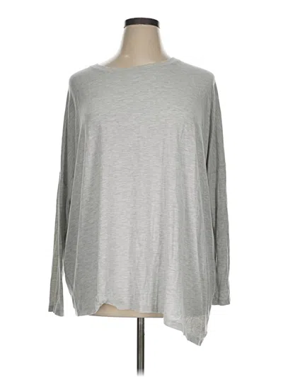 Pre-owned Athleta Long Sleeve T-shirt In Gray