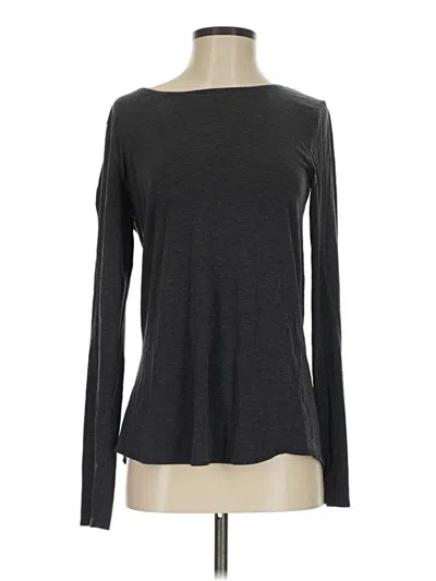 Pre-owned Athleta Long Sleeve T-shirt In Gray