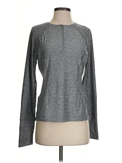 Pre-owned Athleta Long Sleeve T-shirt In Gray